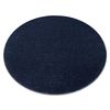 Alfombra Softy Circulo Llanura Color Azul Oscuro Circulo 150 Cm
