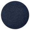 Alfombra Softy Circulo Llanura Color Azul Oscuro Circulo 150 Cm