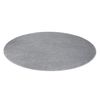 Alfombra Softy Circulo Llanura Color Sólido Gris Circulo 120 Cm