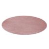 Alfombra Softy Circulo Llanura Color Sólido Rosado Circulo 120 Cm