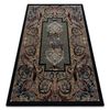 Alfombra De Lana Polonia Mozaika, Mosaico Oriental Azul Oscuro 235x350 Cm