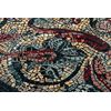 Alfombra De Lana Polonia Mozaika, Mosaico Oriental Azul Oscuro 235x350 Cm