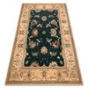 Alfombra De Lana Polonia Loare Marco Verde Oscuro 170x235 Cm