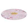 Alfombra Lavable Junior 51549.802 Circulo Corona Para Niños Antidesli Circulo 100 Cm