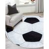 Alfombra Lavable Junior 51553.802 Circulo Futbol Para Niños Antidesli Circulo 80 Cm