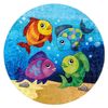 Alfombra Lavable Junior 51594.801 Circulo Peces, Océano Para Niños A Circulo 160 Cm