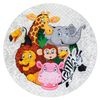 Alfombra Lavable Junior 51595.801 Circulo Animales, África Para Niño Circulo 100 Cm