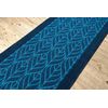 Alfombra De Pasillo Con Refuerzo De Goma Pióra Plumas Azul Oscuro 57c 57x230 Cm