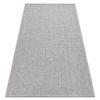 Alfombra Mimo 5979 Sisal Exterior Marco Gris Claro 180x270 Cm