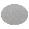 Alfombra Mimo 5979 Circulo Sisal Exterior Marco Gris Claro Circulo 120 Cm