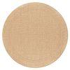 Alfombra Mimo 5979 Circulo Sisal Exterior Marco Beige Obscuro Circulo 200 Cm