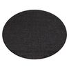 Alfombra Mimo 0000 Circulo Sisal Exterior Negro Circulo 150 Cm