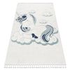 Alfombra Yoyo Gd49 Blanco / Gris - Unicornio Para Niños, Estructural, 120x170 Cm