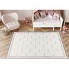 Alfombra Yoyo Gd62 Blanco / Gris - Nubes Para Niños, Estructural, Sen 80x150 Cm