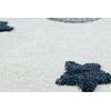 Alfombra Yoyo Gd75 Blanco / Gris - Estrellas, Circulos Para Niños, Es 200x290 Cm