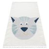 Alfombra Yoyo Gd80 Blanco / Gris - Tigre Para Niños, Estructural, Sen 80x150 Cm