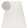 Alfombra Nano Em52a Diamantes, Bucle, Tejido Plano Blanco 80x150 Cm