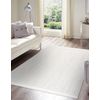 Alfombra Nano En14a Diamantes, Bucle, Tejido Plano Blanco 80x150 Cm