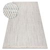 Alfombra Nano Eo78b Melange, Bucle, Tejido Plano Blanco / Gris 120x170 Cm