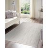 Alfombra Nano Eo78b Melange, Bucle, Tejido Plano Blanco / Gris 120x170 Cm