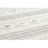 Alfombra Nano Fh69a Diamantes, Bucle, Tejido Plano Blanco / Gris 80x150 Cm