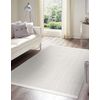 Alfombra Nano Fh72a Melange, Bucle, Tejido Plano Blanco 80x150 Cm