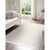 Alfombra Nano Fj86b Espina De Pescado, Bucle, Tejido Plano Blanco 80x150 Cm