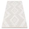 Alfombra Eco Sisal Boho Moroc Diamantes 22312 Franjas - Estructural Be 117x170 Cm