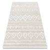 Alfombra Eco Sisal Moroc 22322 Rombos, Líneas, Boho Franjas - Estruct 117x170 Cm