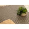 Alfombra Jute 3652 Negro / Beige Líneas - Yute, Tejido Plano, Flecos 60x100 Cm