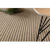 Alfombra Jute 3652 Negro / Beige Líneas - Yute, Tejido Plano, Flecos 60x100 Cm