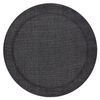 Alfombra Mimo 5979 Circulo Sisal Exterior Marco Color Negro Circulo 200 Cm