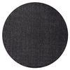 Alfombra Mimo 6272 Circulo Sisal Exterior Color Negro Circulo 200 Cm