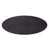 Alfombra Mimo 6272 Circulo Sisal Exterior Color Negro Circulo 200 Cm