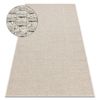 Alfombra Origi 3661 Beige - Hilo De Sisal Tejido Plano 116x170 Cm