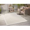 Alfombra Origi 3726 Crema - Zigzag Hilo De Sisal Tejido Plano 175x270 Cm