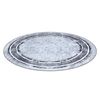 Alfombra Lavable Miro 51254.802 Circulo Mármol, Griego Antideslizante Circulo 100 Cm