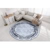 Alfombra Lavable Miro 51254.802 Circulo Mármol, Griego Antideslizante Circulo 120 Cm