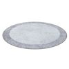 Alfombra Lavable Miro 51648.802 Circulo Mármol Antideslizante - Gris  Circulo 120 Cm