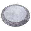 Alfombra Lavable Miro 51648.803 Circulo Mármol Antideslizante - Gris  Circulo 100 Cm