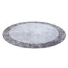 Alfombra Lavable Miro 51648.803 Circulo Mármol Antideslizante - Gris  Circulo 100 Cm