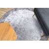 Alfombra Lavable Miro 51648.803 Circulo Mármol Antideslizante - Gris  Circulo 120 Cm