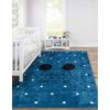 Alfombra Lavable Junior 52244.801 Mickey Mouse Para Niños Antidesliza 140x190 Cm