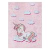 Alfombra Lavable Junior 51855.804 Unicornio, Nubes Para Niños Antides 200x290 Cm