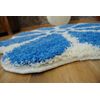 Alfombra Shaggy Gusto Flor C300 Azul Circulo 140 Cm