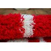 Alfombra Shaggy Gusto Flor C300 Rojo Circulo 140 Cm