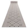 Alfombra De Pasillo Sizal Floorlux Modelo 20079 Plateado  /negro 100 C 100x240 Cm