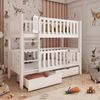 Litera Infantil Madera Blanca 80x180cm