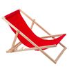 Woodok Tumbona De Madera De Haya, Hamaca Ideal Para La Playa, Balcón, Terraza, Color Rojo