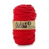 Was Cordón De Algodón Con Núcleo De Poliéster, Hilo De Algodón Diy, Macramé, Tejer, Cordón De Algodón Ideal Para Manualidades (9 Mm, 50 M, Rojo)